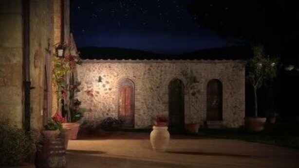 Front of property – evening/night - Casale il Colombaio di Toiano (Sovicille)