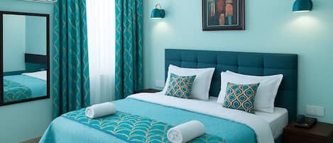 Chambre Deluxe, non-fumeur | Literie de qualité, couette en duvet, lit avec matelas Select Comfort