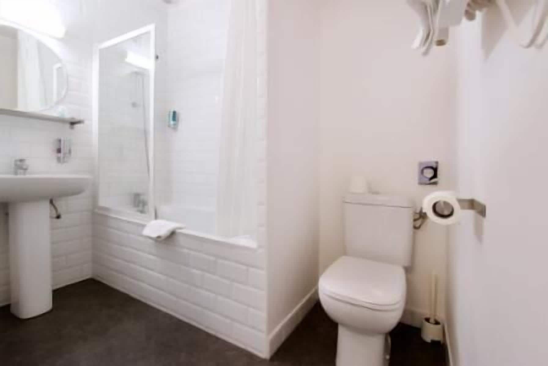 free toiletries, hair dryer, towels