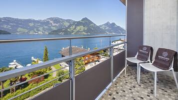Panoramic Double or Twin Room, Balcony, Lake View | View from room