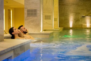 Sauna, hot tub, steam room, body treatments, body scrubs, facials