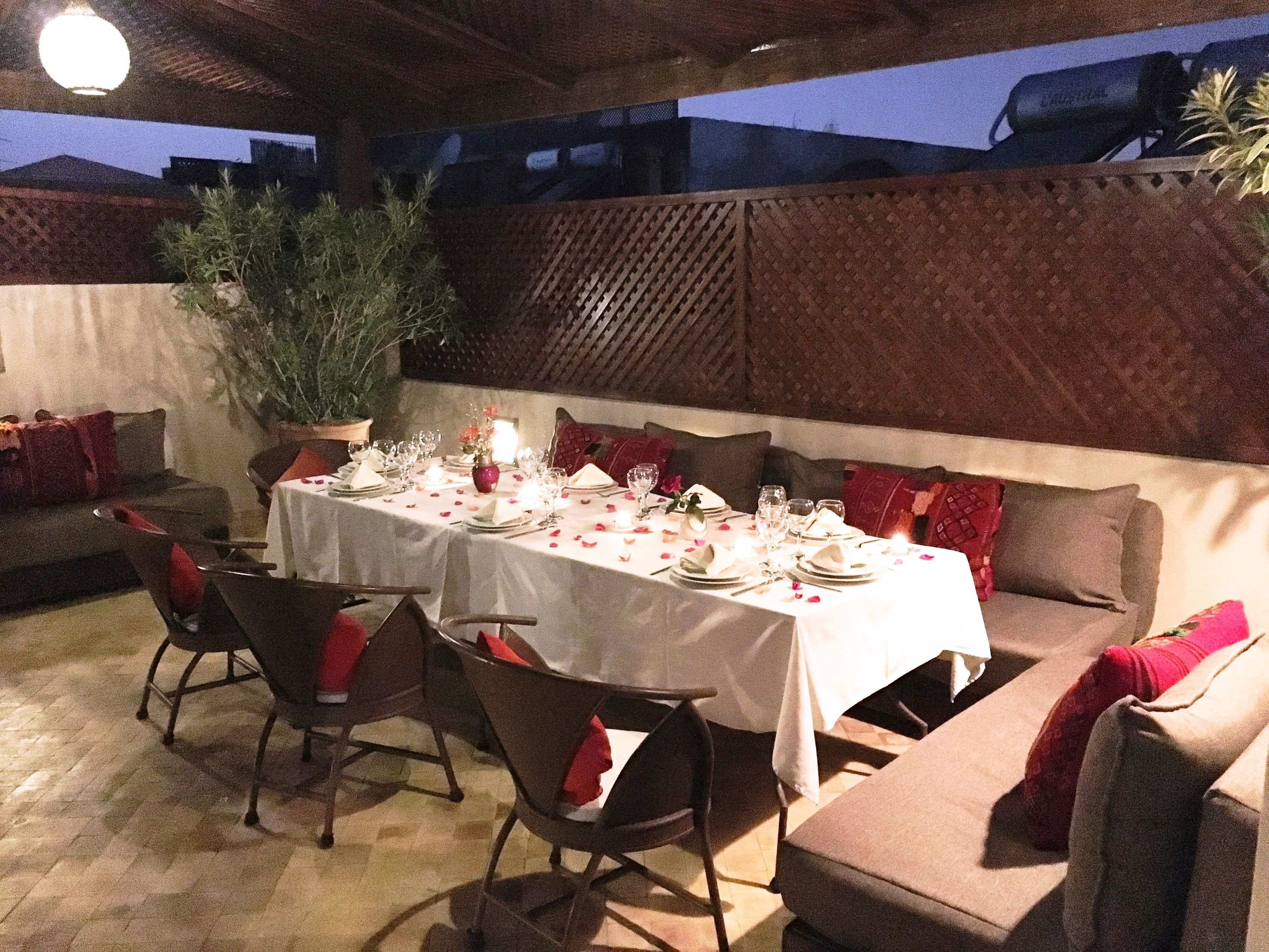 Breakfast, lunch, dinner served; Moroccan cuisine 