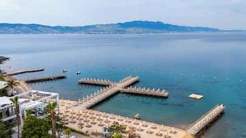 Private beach, free beach shuttle, beach cabanas, sun-loungers
