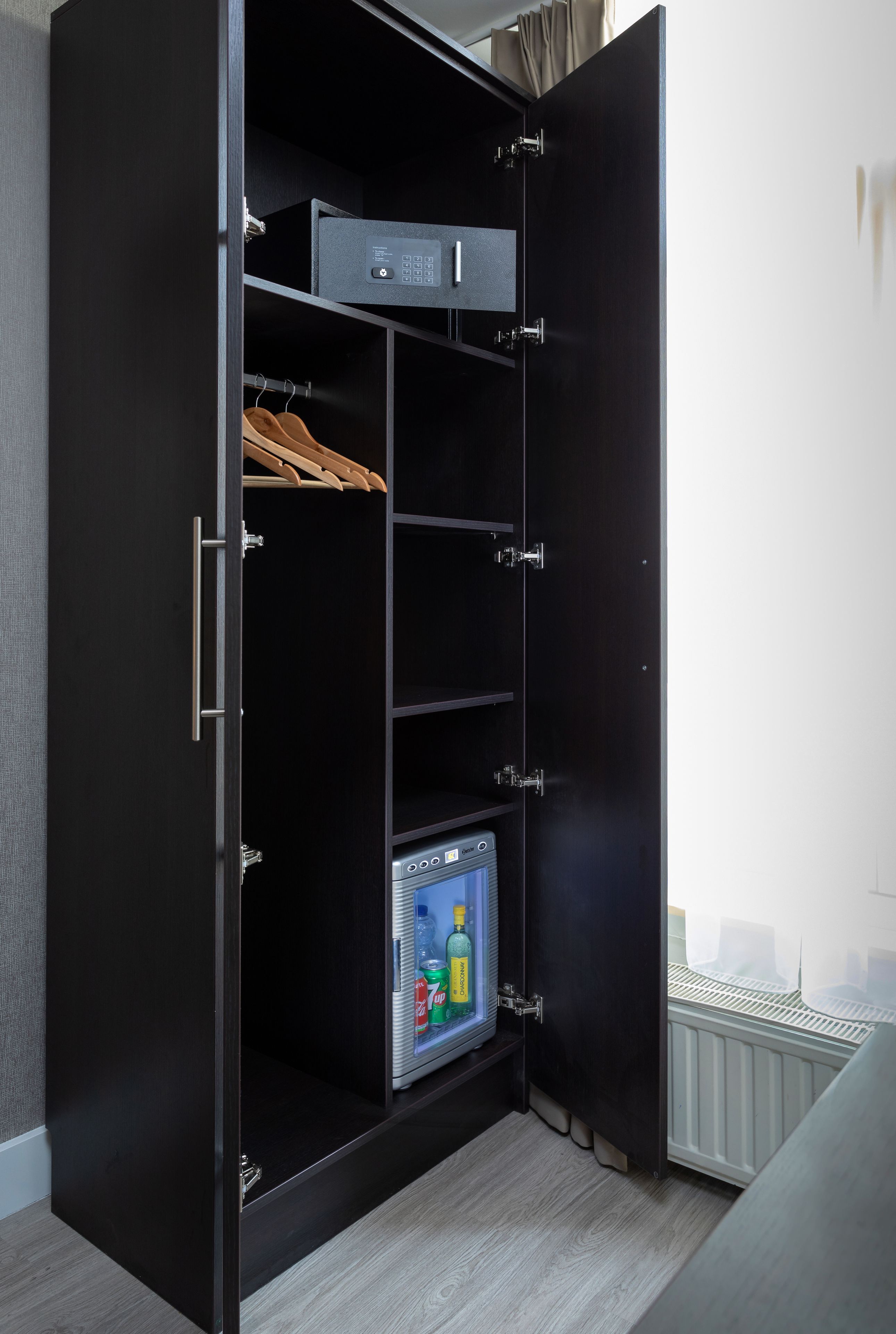 minibar, in-room safe, desk, blackout curtains
