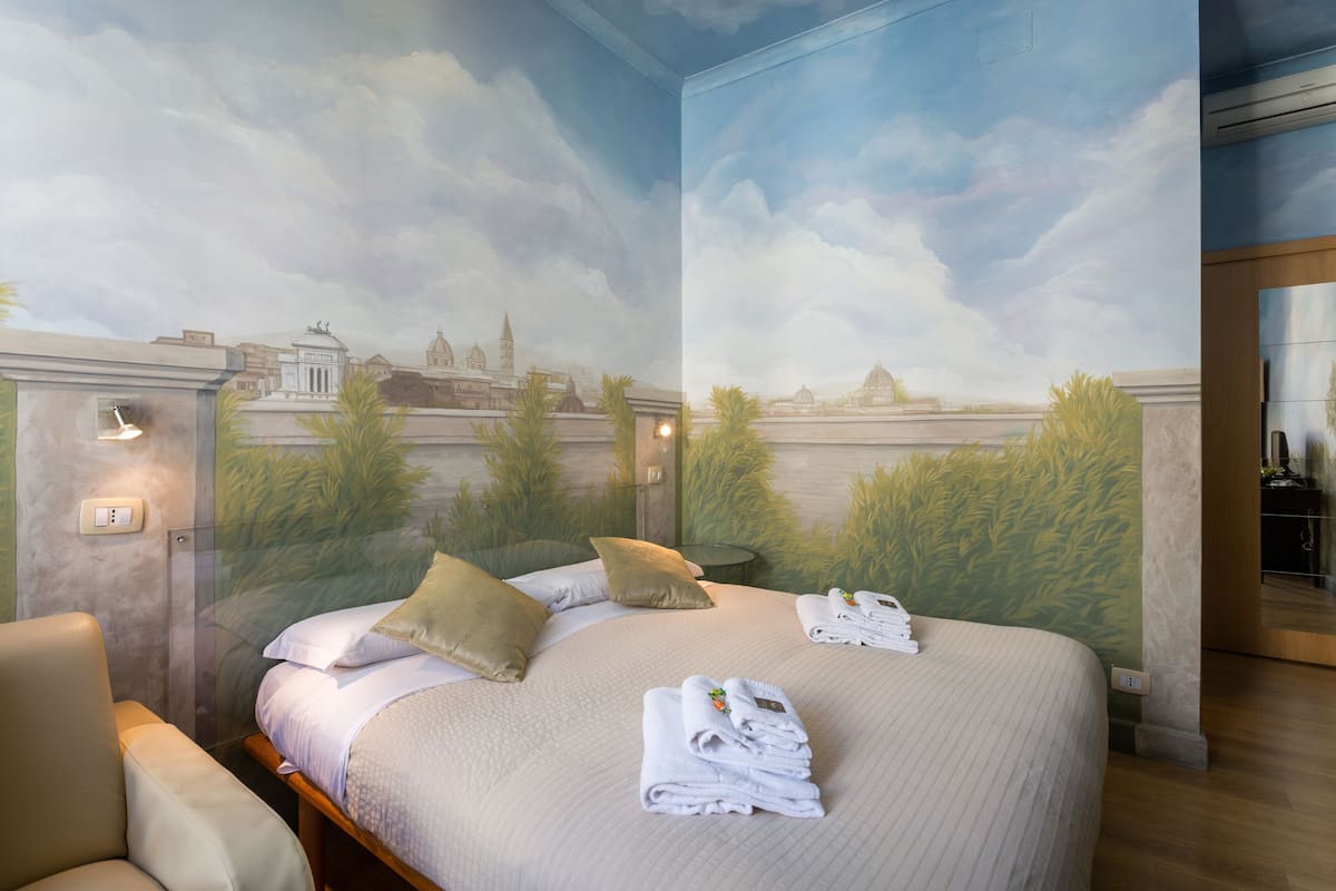 Premium bedding, down duvets, memory-foam beds, minibar
