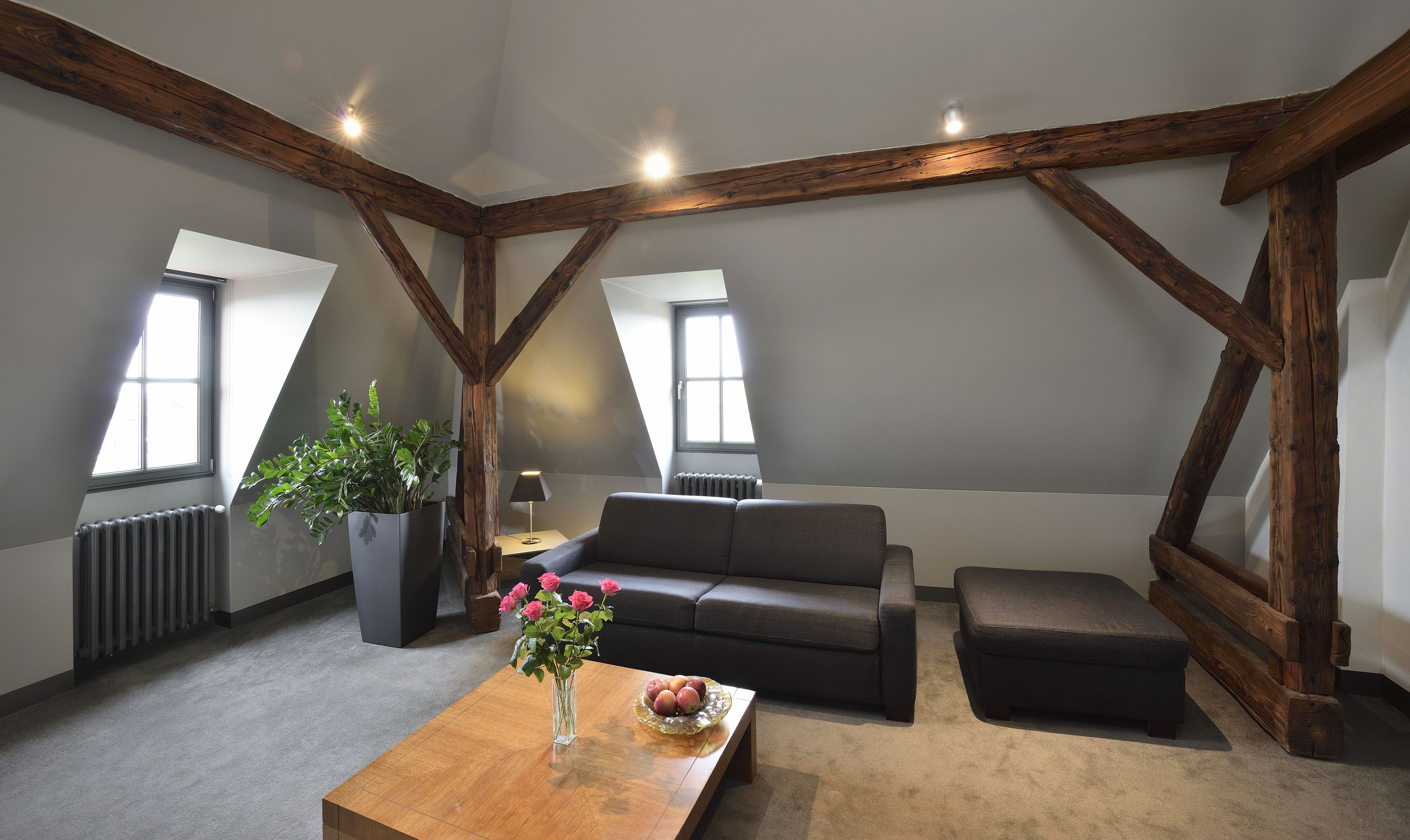 Familie driepersoonskamer | Woonkamer | Een 43-cm plasmatelevisie met satellietzenders en een televisie