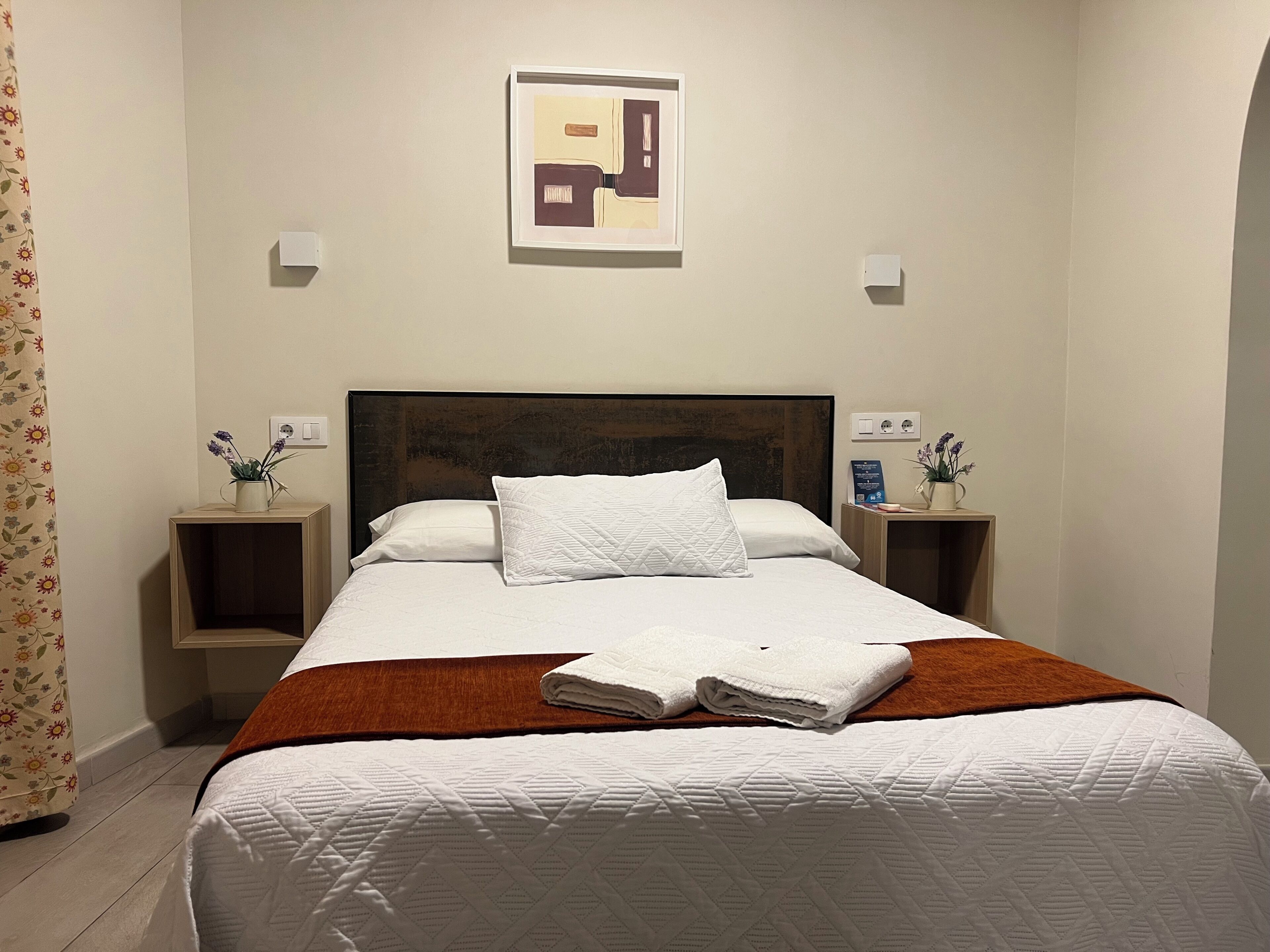 Chambre double, 1 lit double, salle de bain privée | Accès au Wi-Fi (inclus), literie fournie