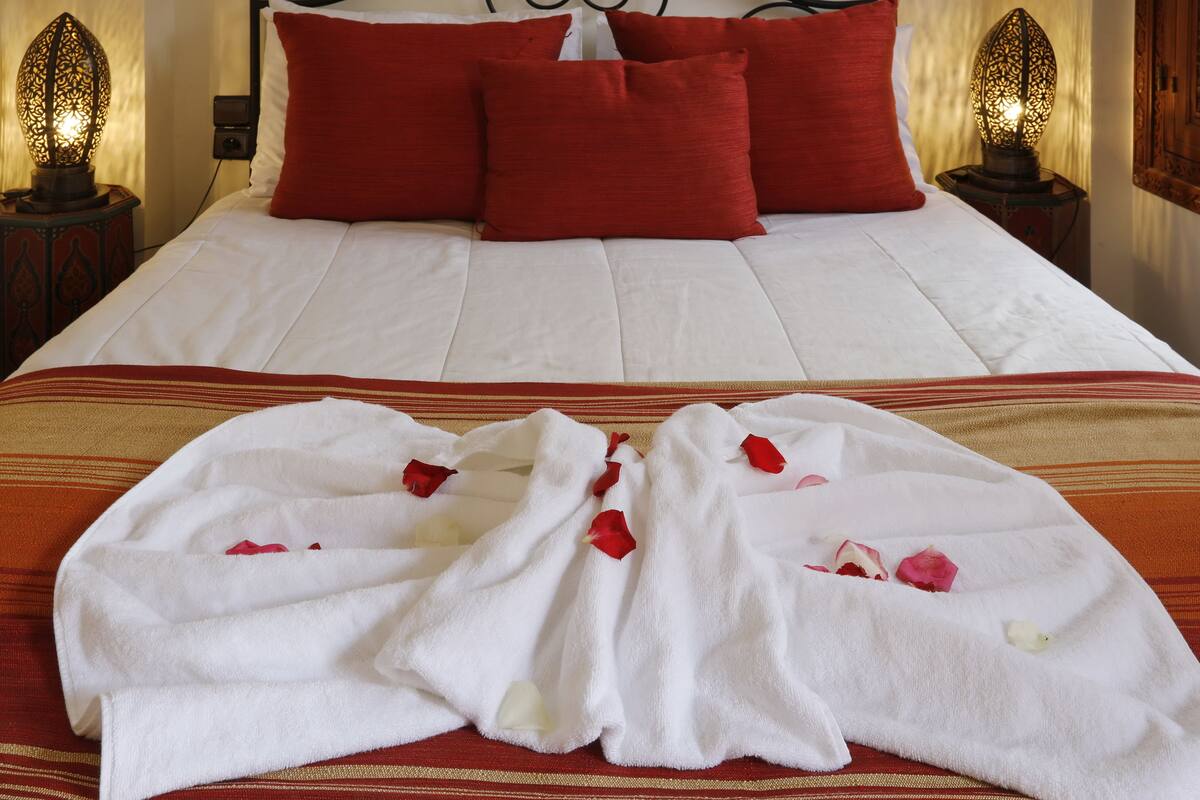 Standard Double Room (Yasmina) | Egyptian cotton sheets, premium bedding, Select Comfort beds