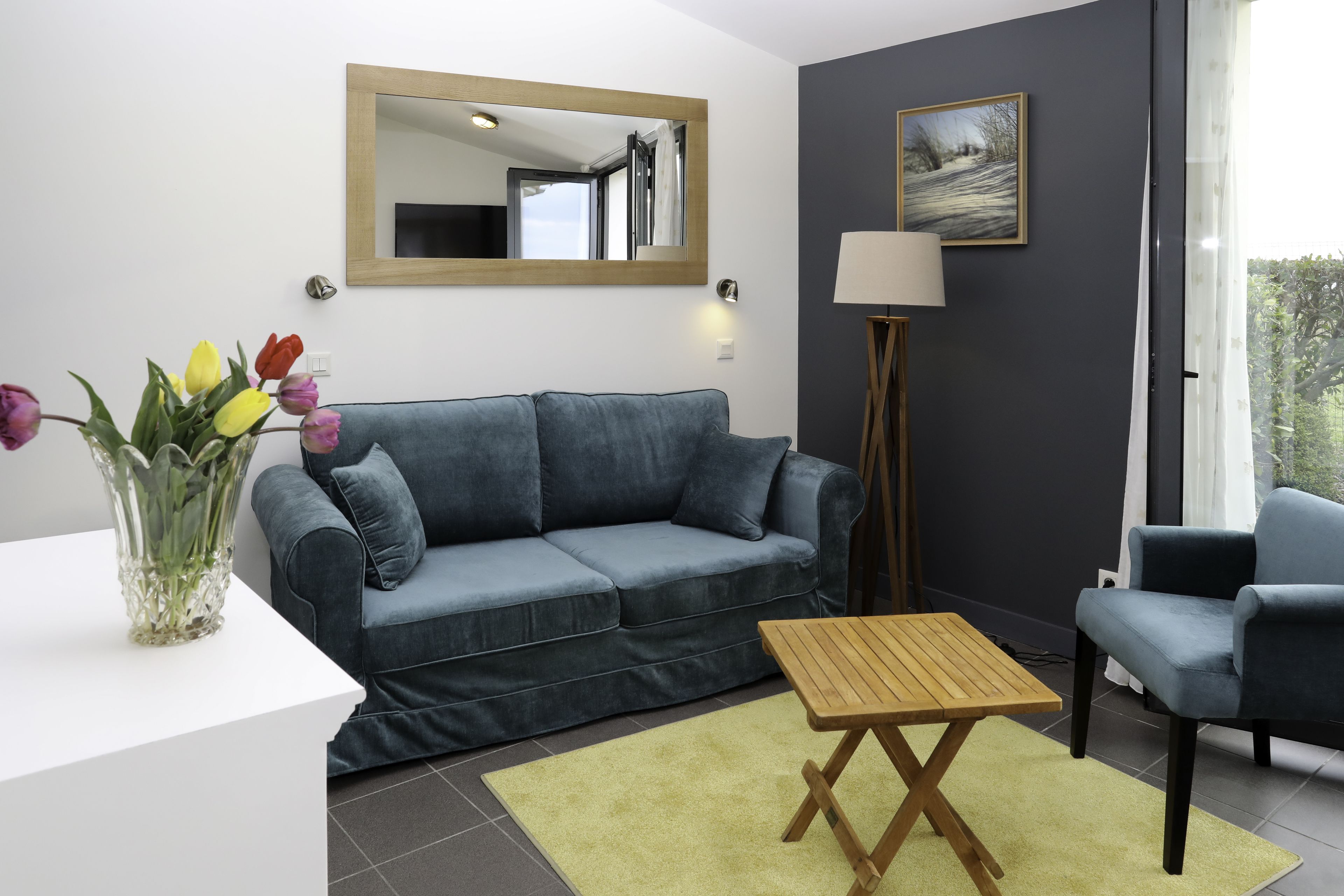 sea side suite  | living area | tv