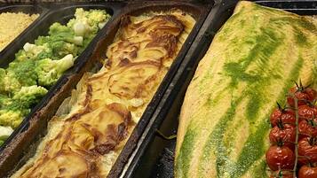 Frühstück und Abendessen, vegetarische Küche