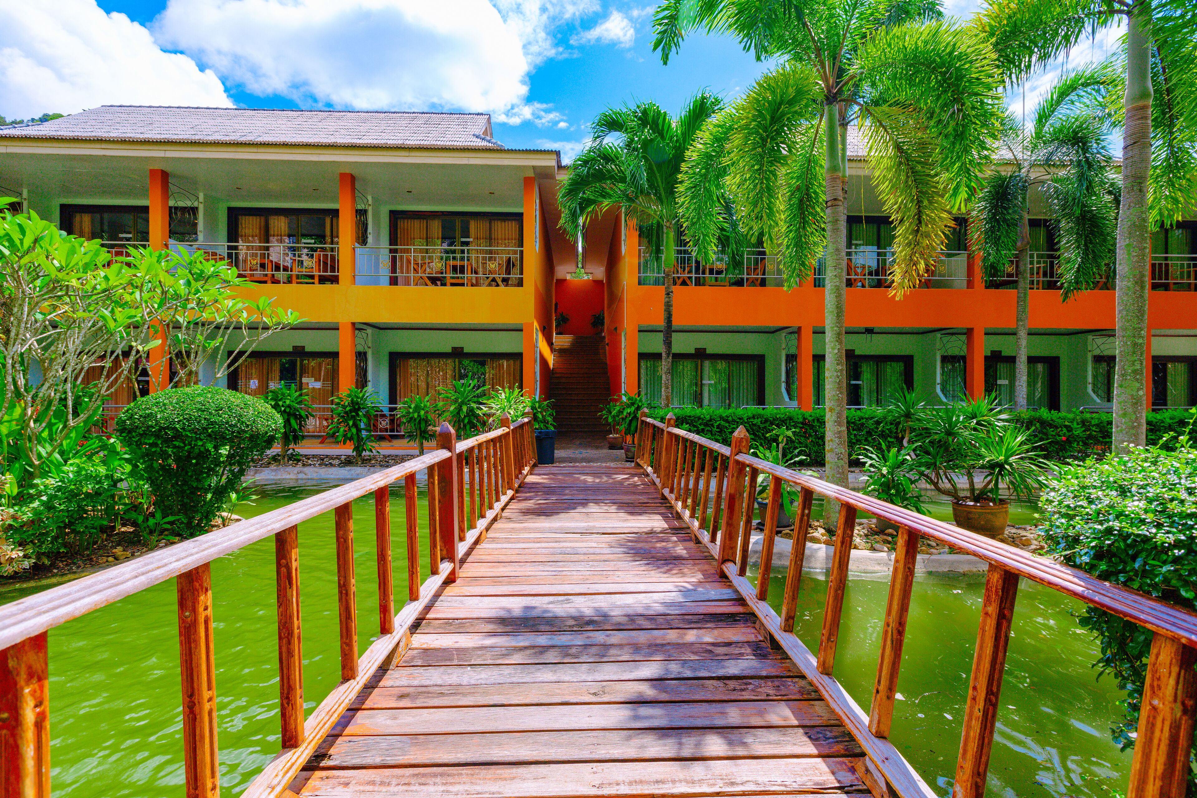 Family Room A/C (2 Double Bed) | Vistas al jardín