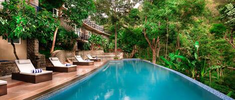 Indoor pool, outdoor pool