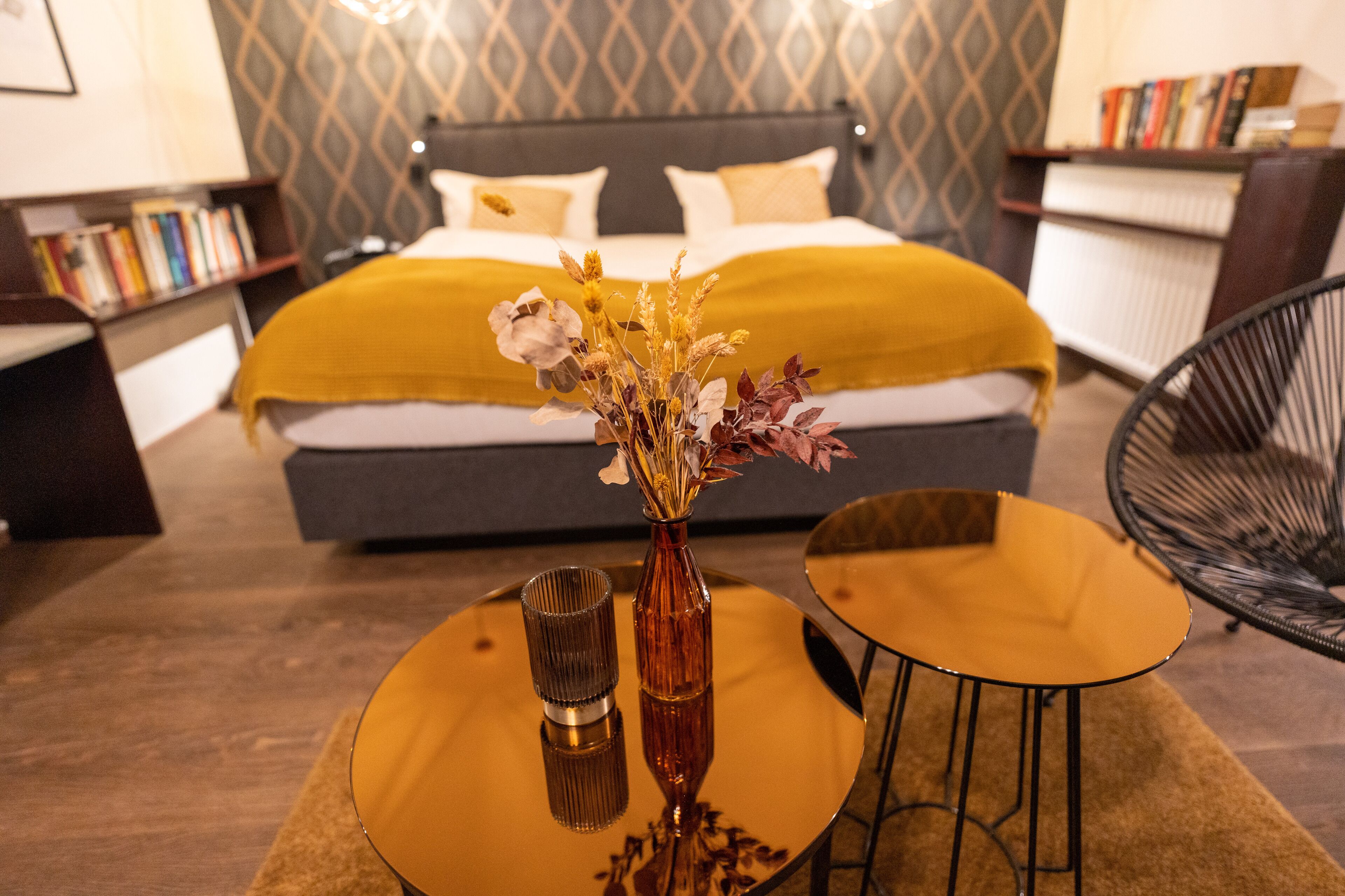 comfort double room (box spring bed 180x200) | 1 bedroom, minibar, in-room safe, desk