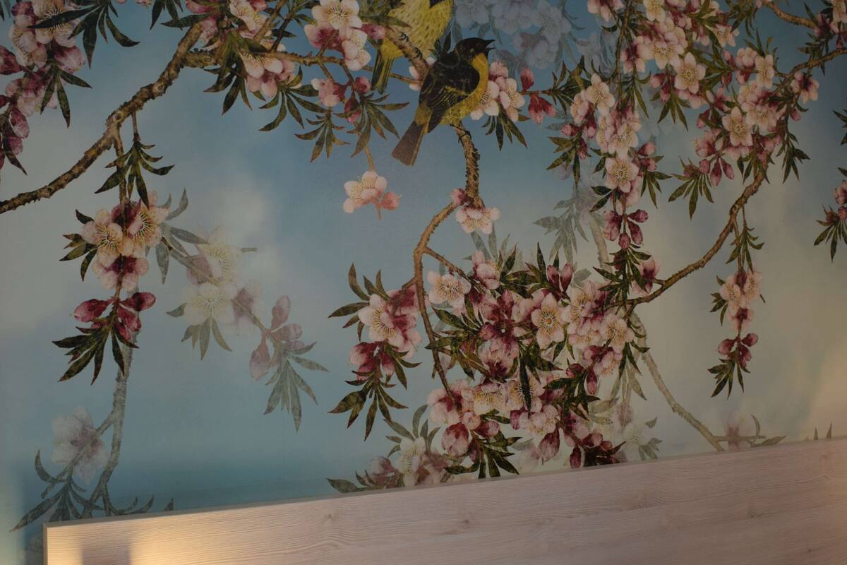 desk, blackout curtains, soundproofing, iron/ironing board