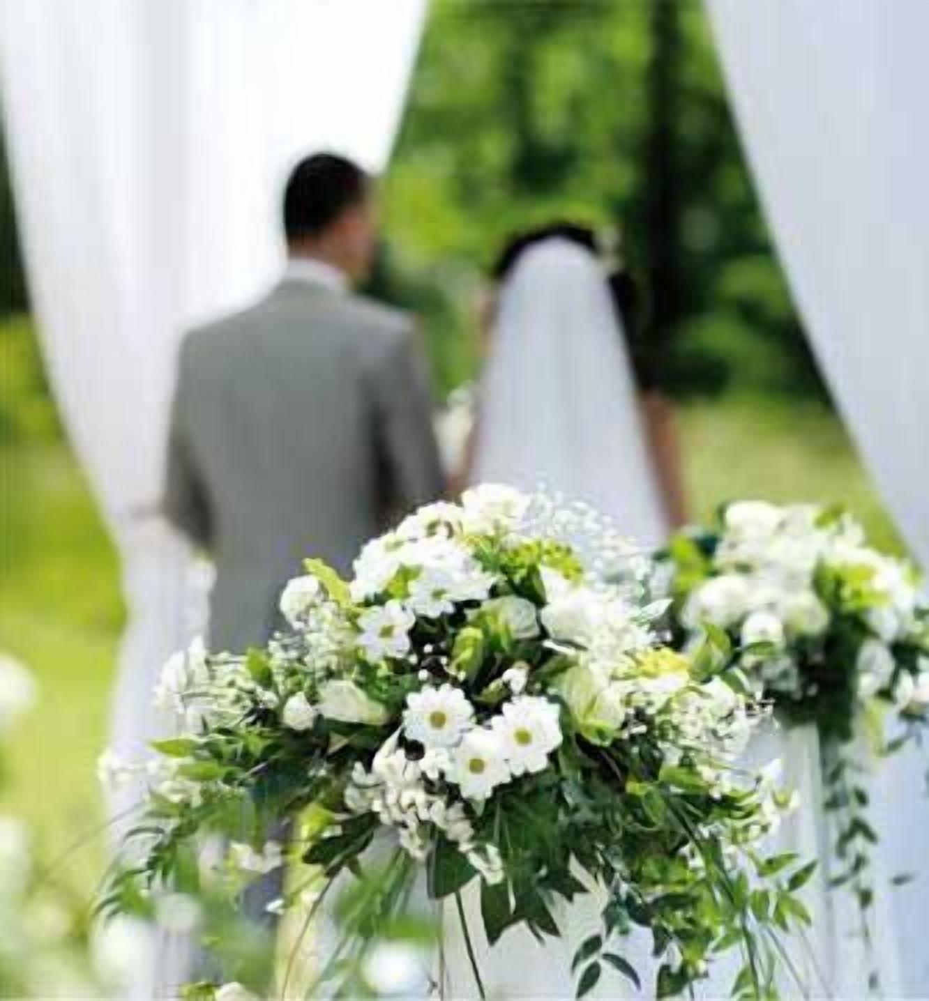 Aussenbereich für Hochzeiten