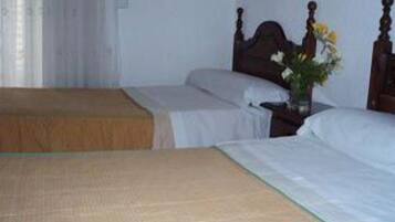 Twin kamer, gedeelde badkamer | Een strijkplank/strijkijzer, extra bedden, gratis wifi