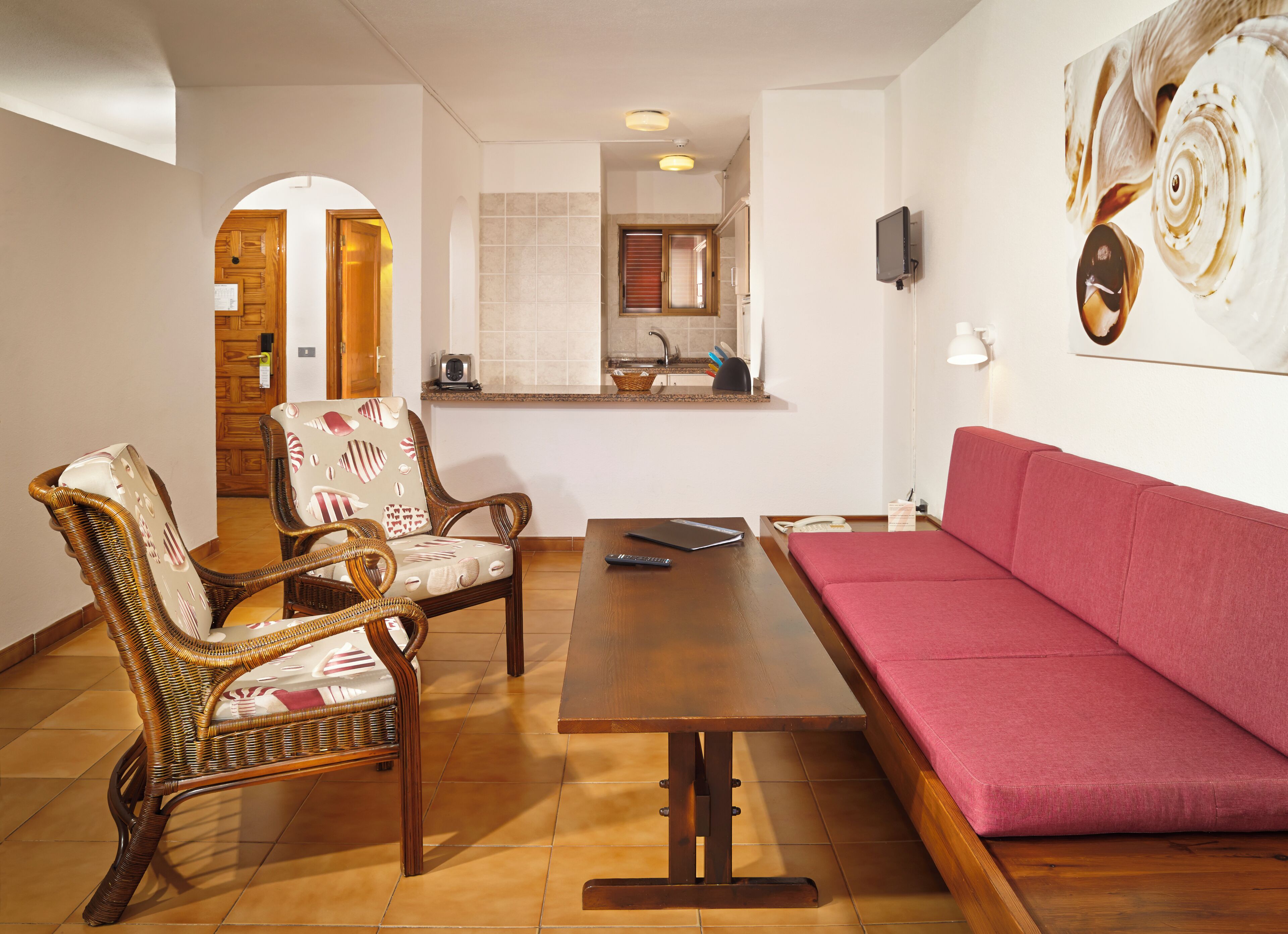 Living area | 21-inch TV with satellite channels