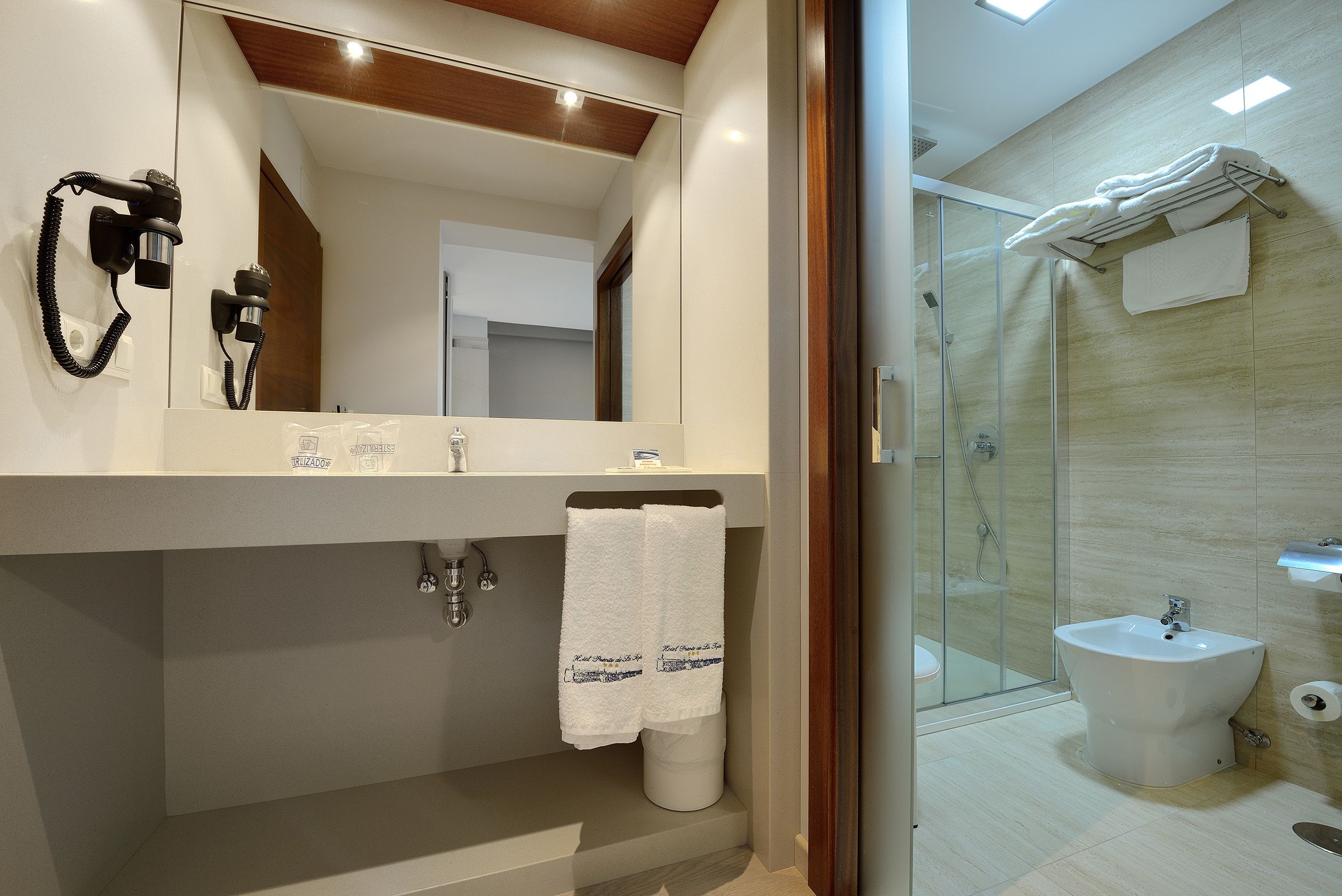 double room | bathroom | hair dryer