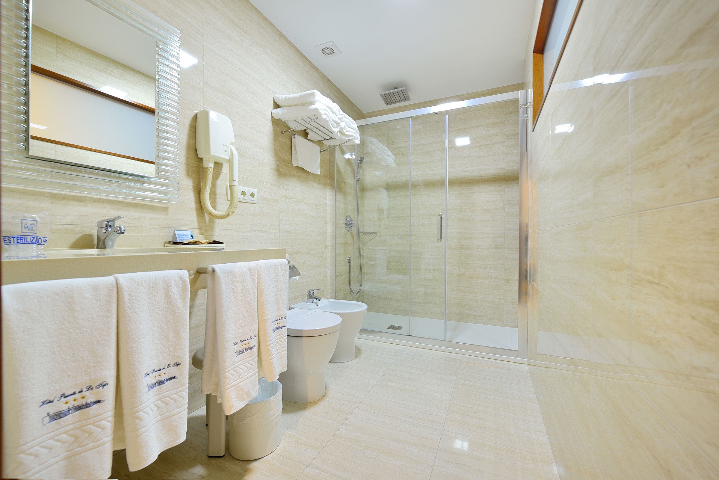 double room | bathroom | hair dryer