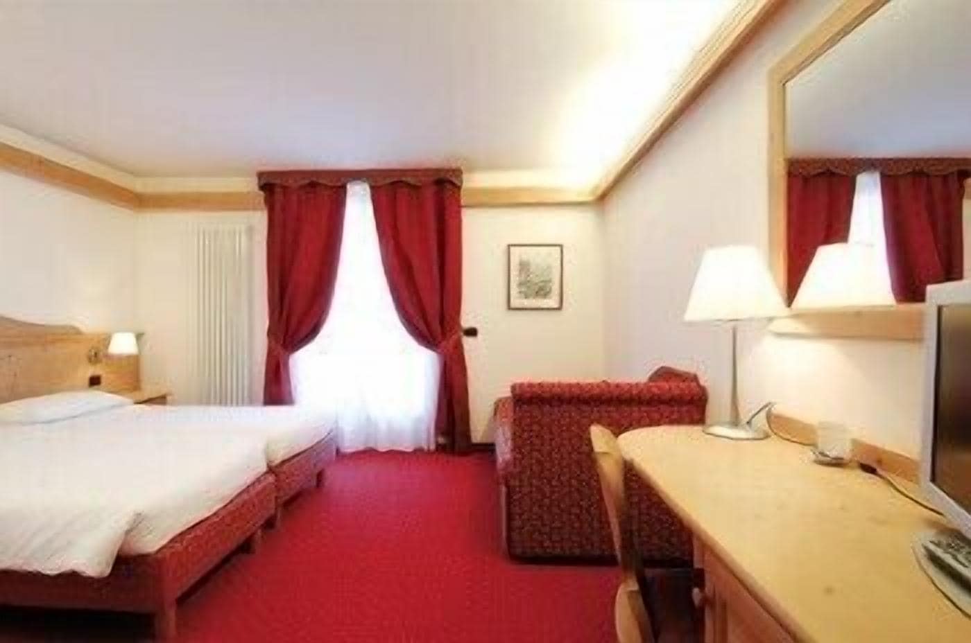 double or twin room (spa access) | living area | flat-screen tv