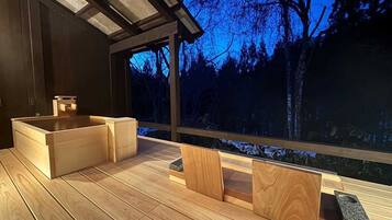 Annex Room With Open Air Bath (Himekomatsunosho)..51 sqm, Non Smoking | Bathroom | Separate tub and shower, free toiletries, hair dryer, bidet