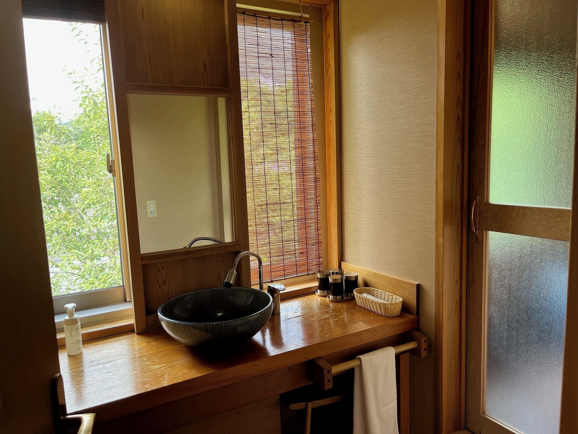 japanese-western twin room (half open-air bath + western bed) 46sqm, non-smoking | down duvets, in-room safe, free wifi, bed sheets