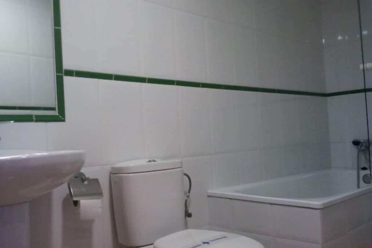 double room | bathroom | hair dryer, towels