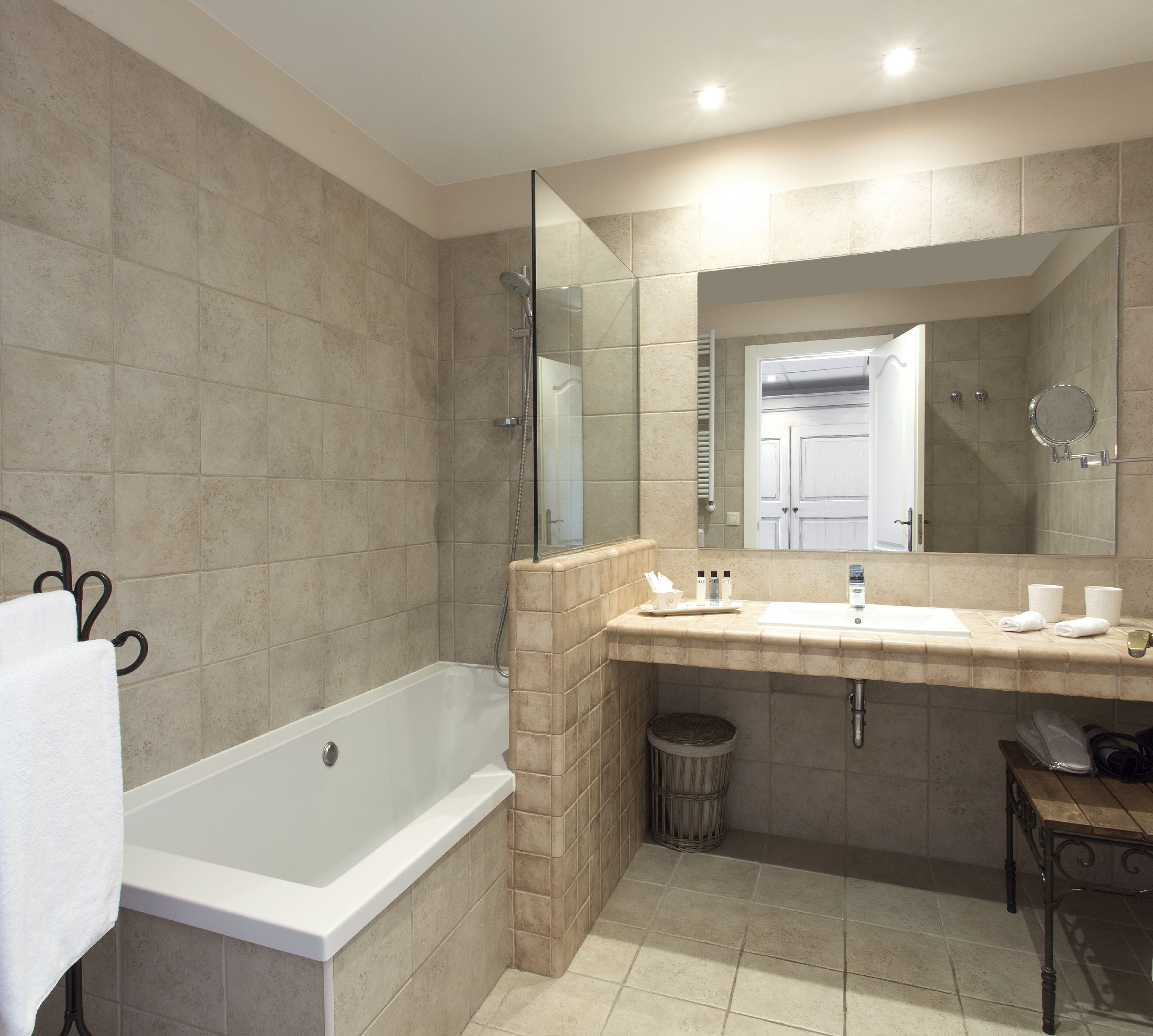 free toiletries, hair dryer, dressing gowns, slippers