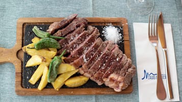 Lunch and dinner served, pool views