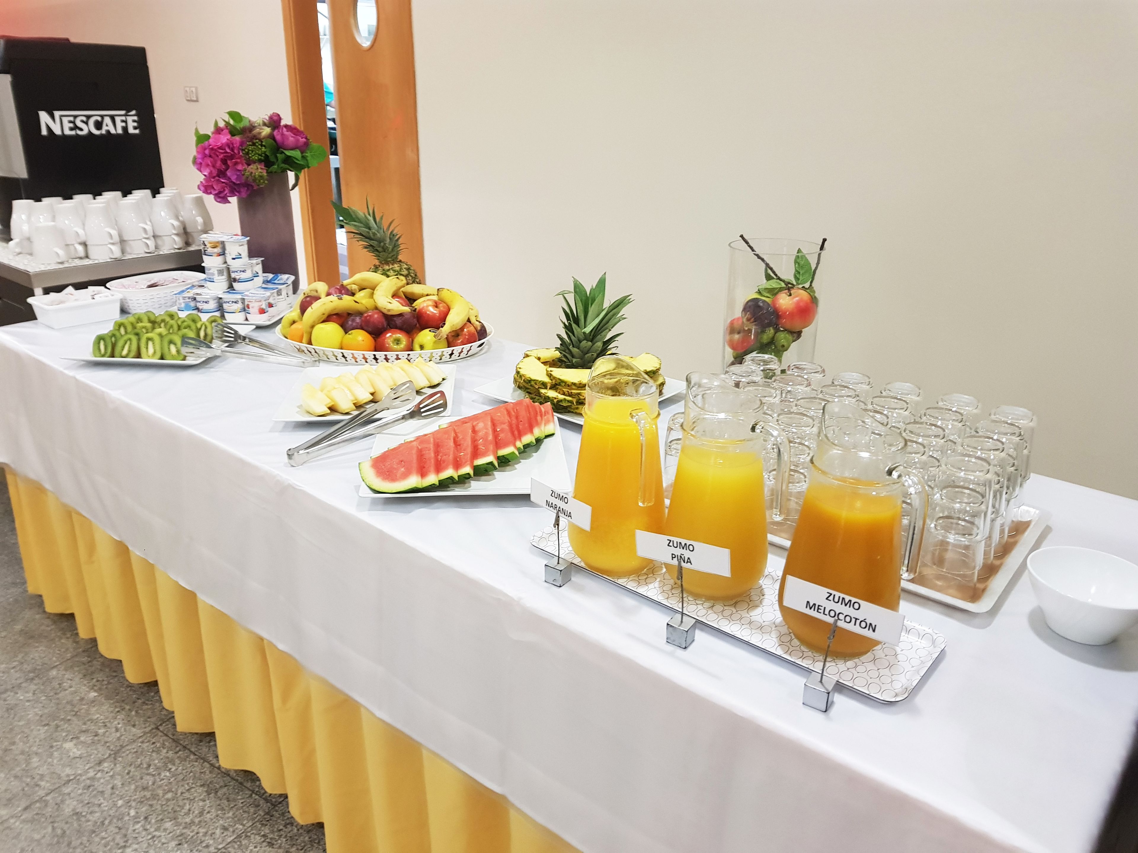 Daily buffet breakfast for a fee