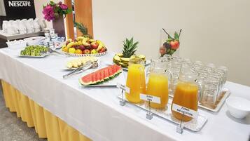 Daily buffet breakfast (EUR 10.50 per person)