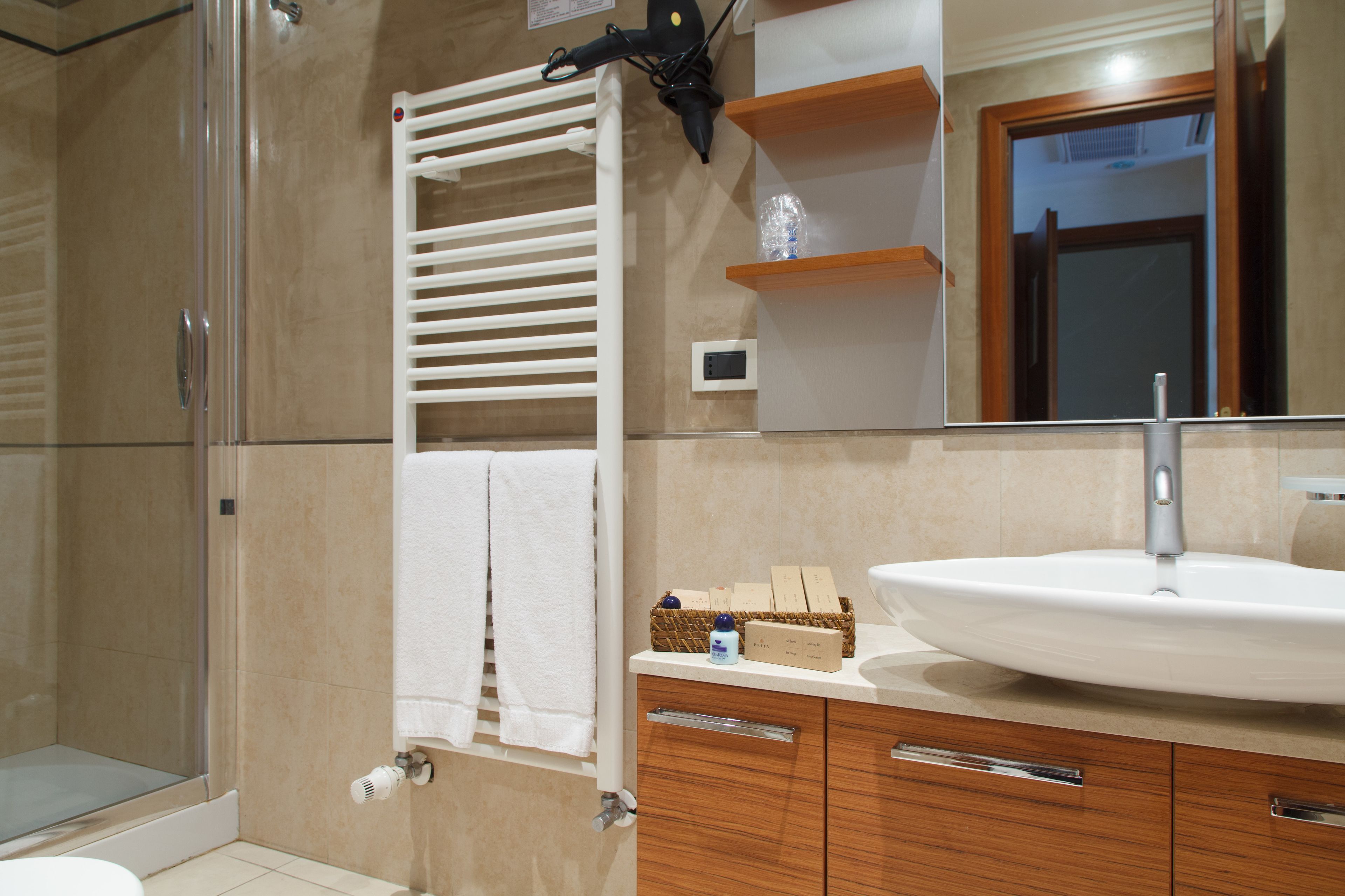 deluxe room | bathroom | free toiletries, hair dryer, slippers, bidet