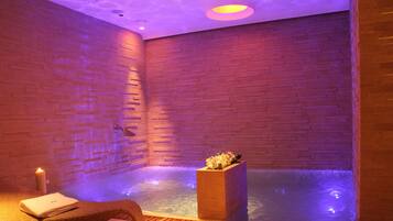 Sauna, hot tub, Turkish bath, facials, massages