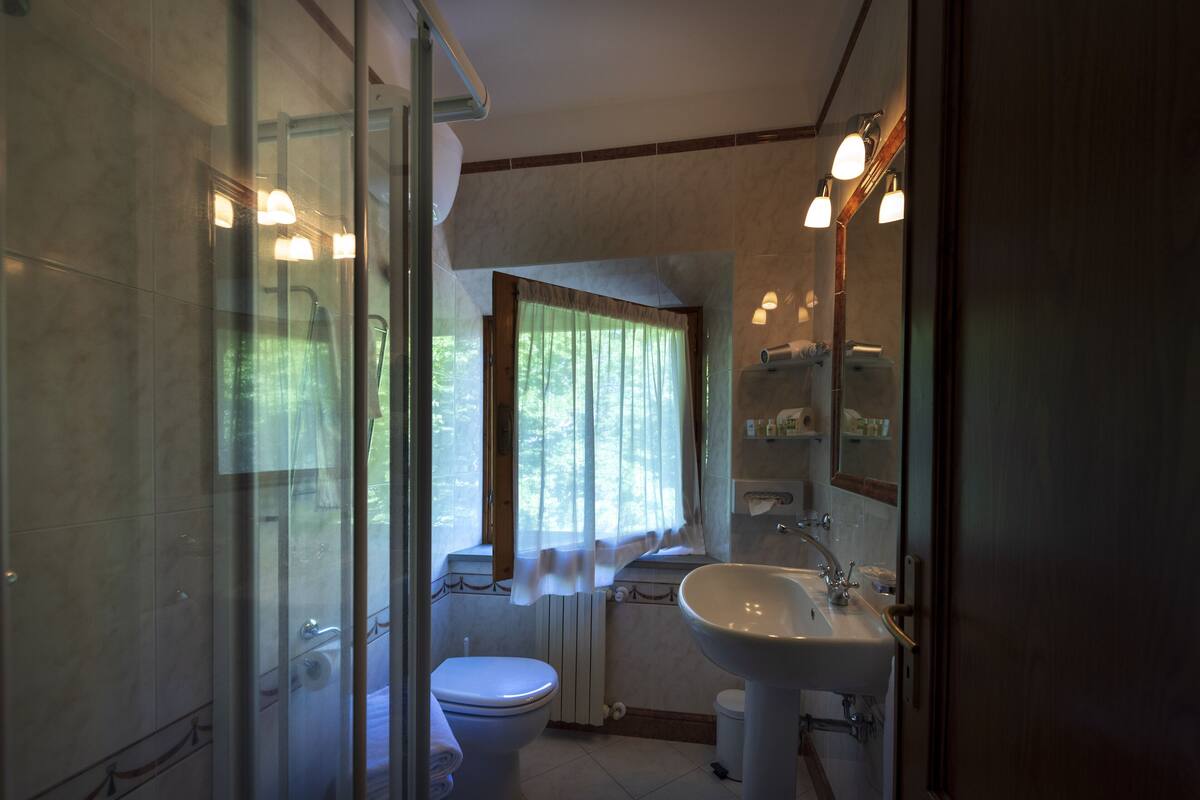 suite | bathroom | free toiletries, hair dryer, slippers, bidet
