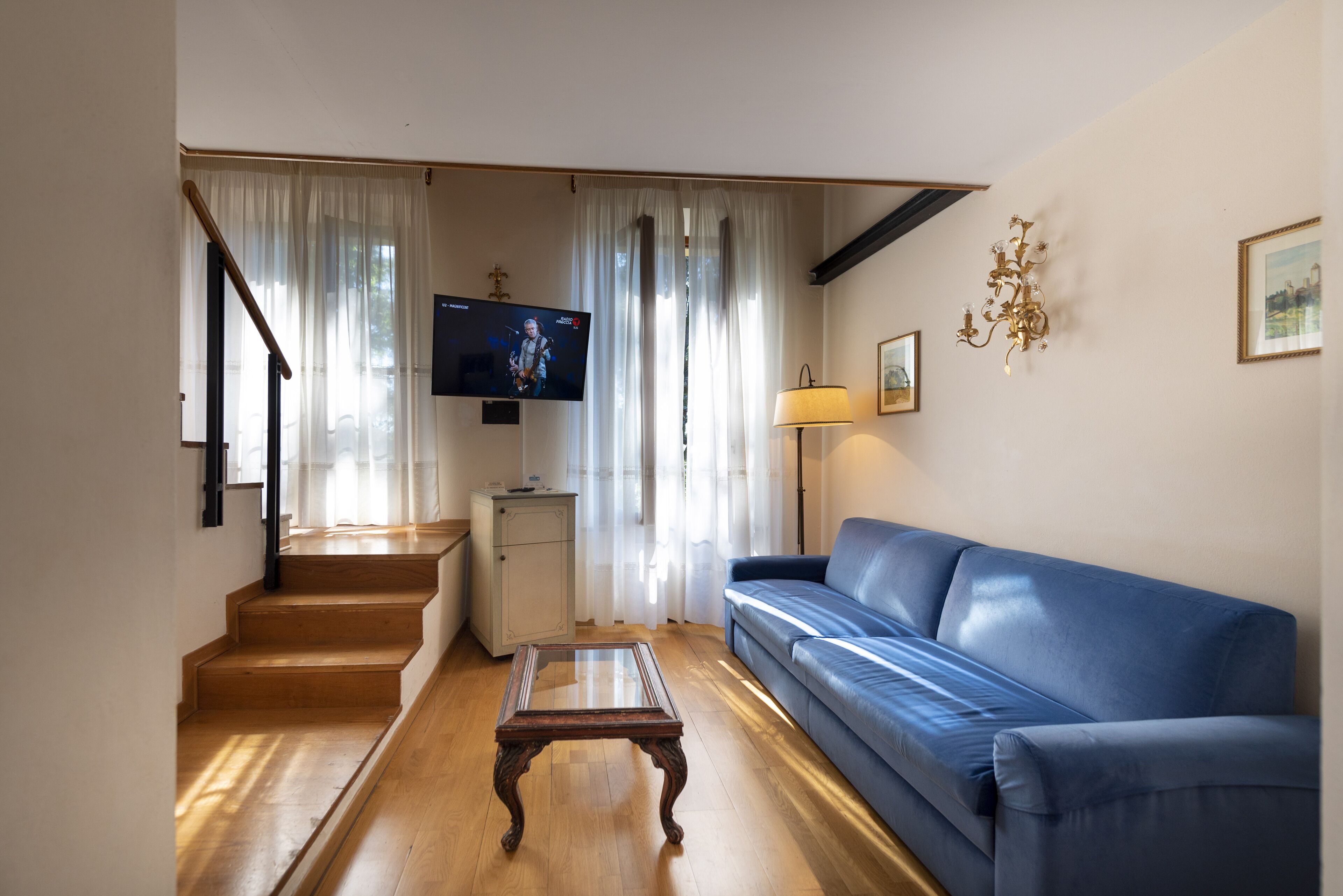 superior room (split level - annex building) | living area | 42-inch flat-screen tv with digital channels, tv