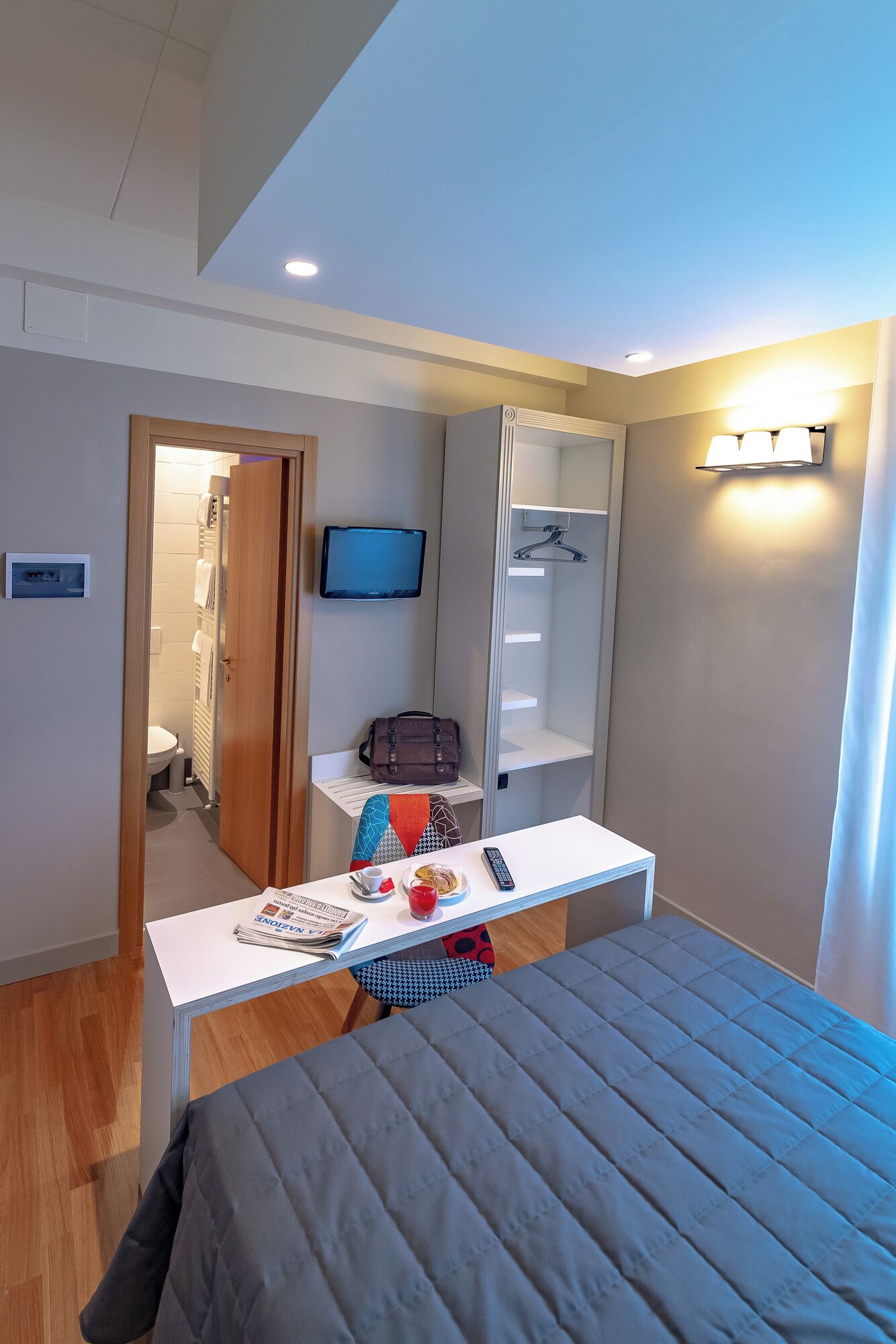 superior double room single use | frette italian sheets, down duvets, select comfort beds, desk