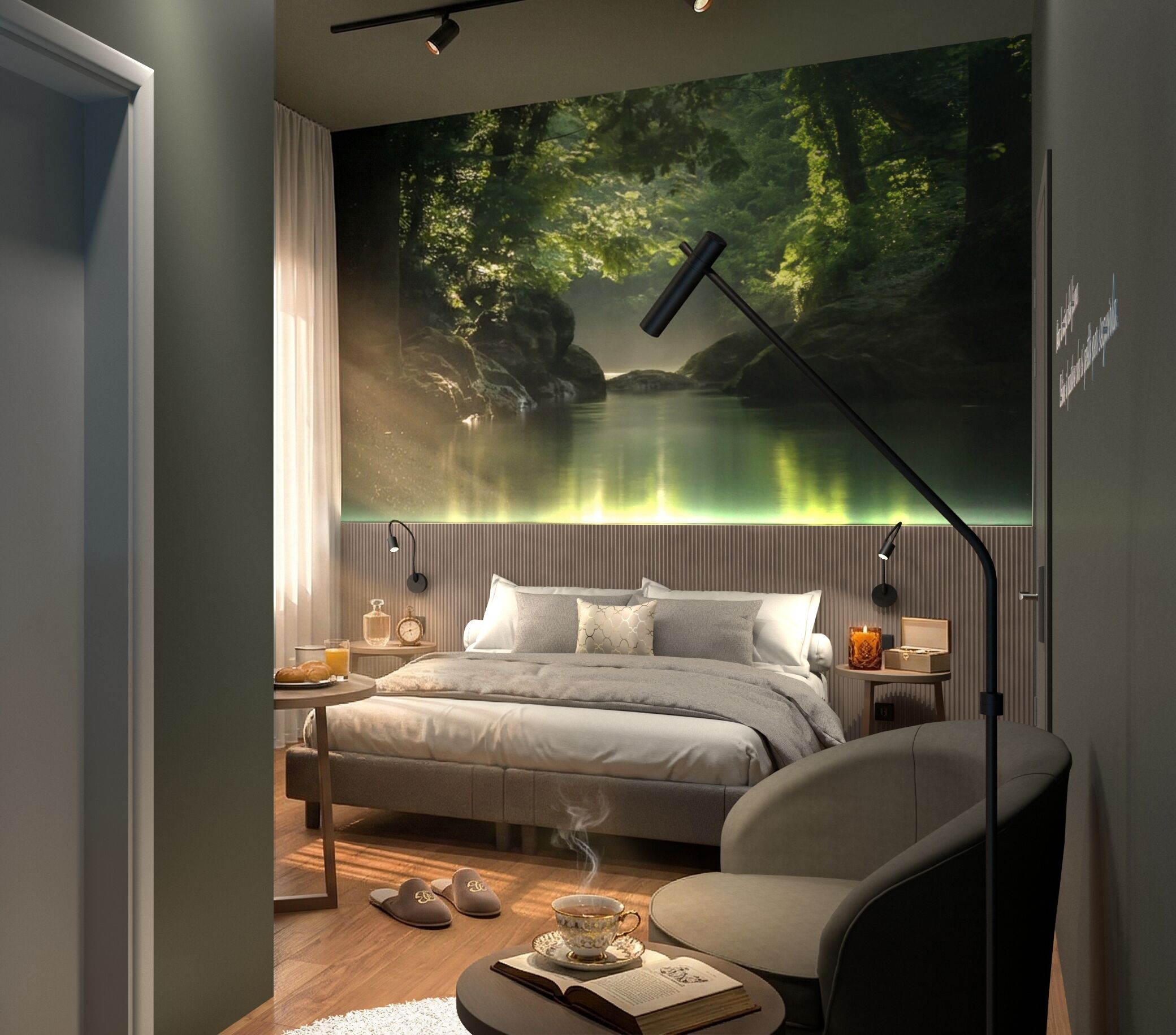 Junior-studiosviitti | Minibaari, tallelokero huoneessa, työpöytä