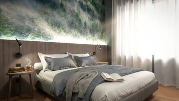 Minibar, safe på rommet, skrivebord og skrivebord for bærbar PC