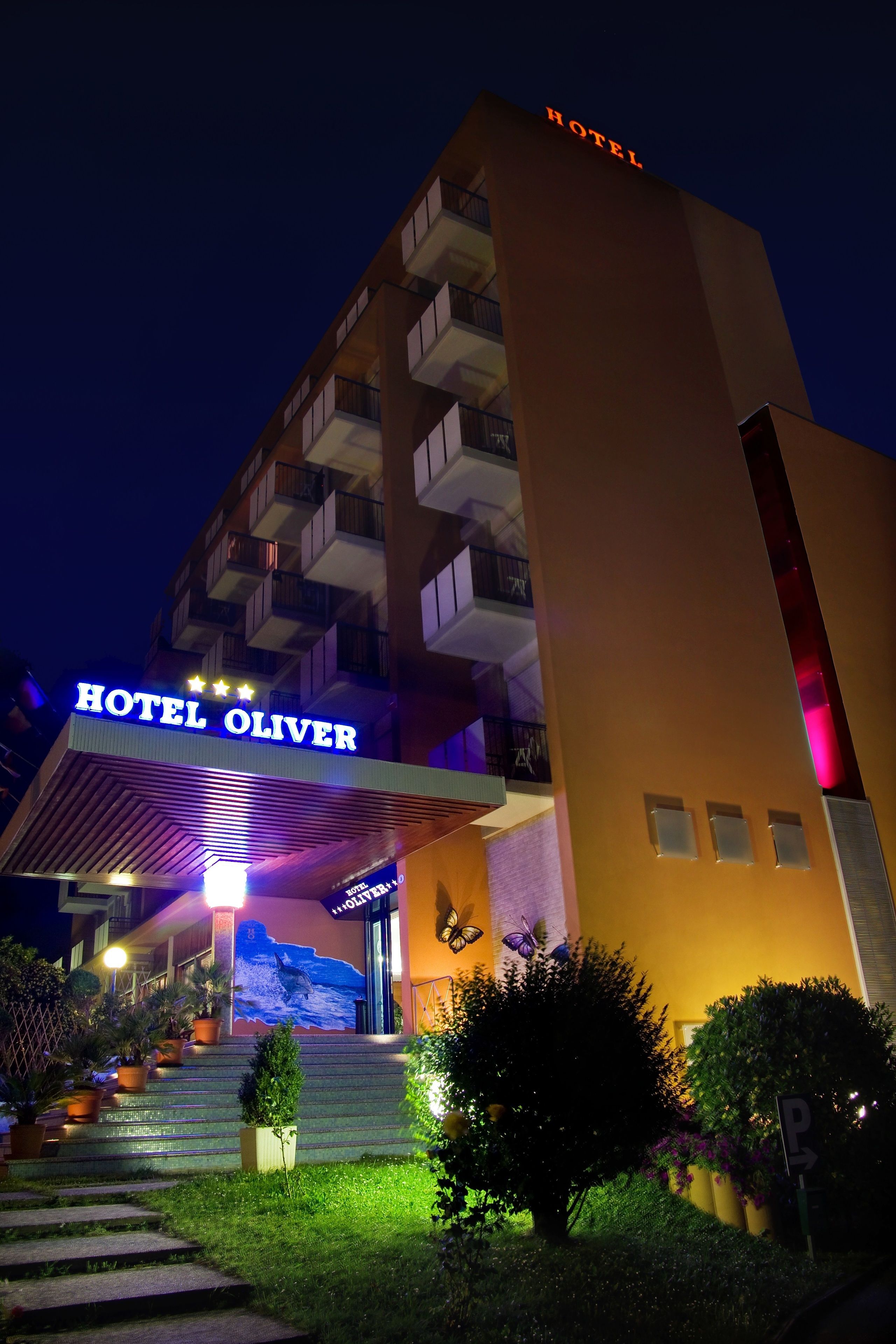 front of property – evening/night