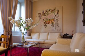 Sitteområde i lobbyen