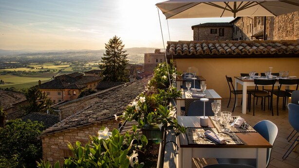 Terrace/patio - Hotel Posta Panoramic (Assisi)