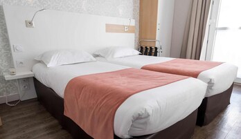 Individually decorated, individually furnished, desk, blackout drapes