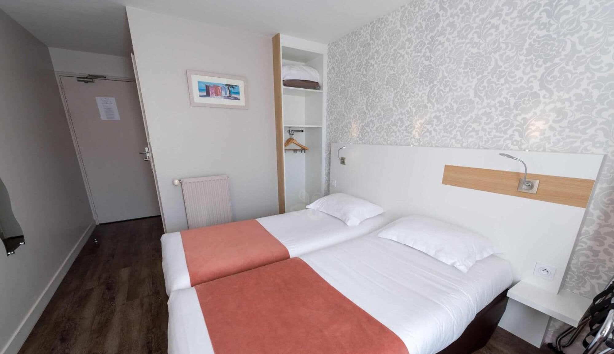 individually decorated, individually furnished, desk, blackout curtains