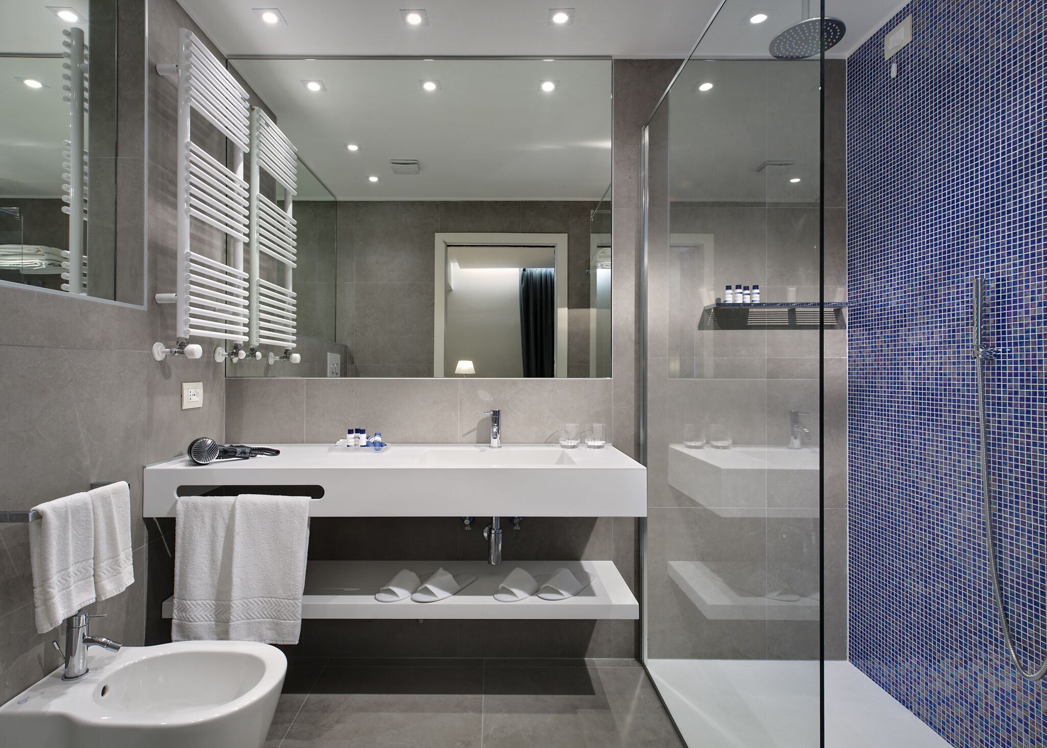 superior room | bathroom | shower, free toiletries, hair dryer, bidet