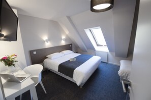 Individually furnished, desk, laptop workspace, blackout drapes