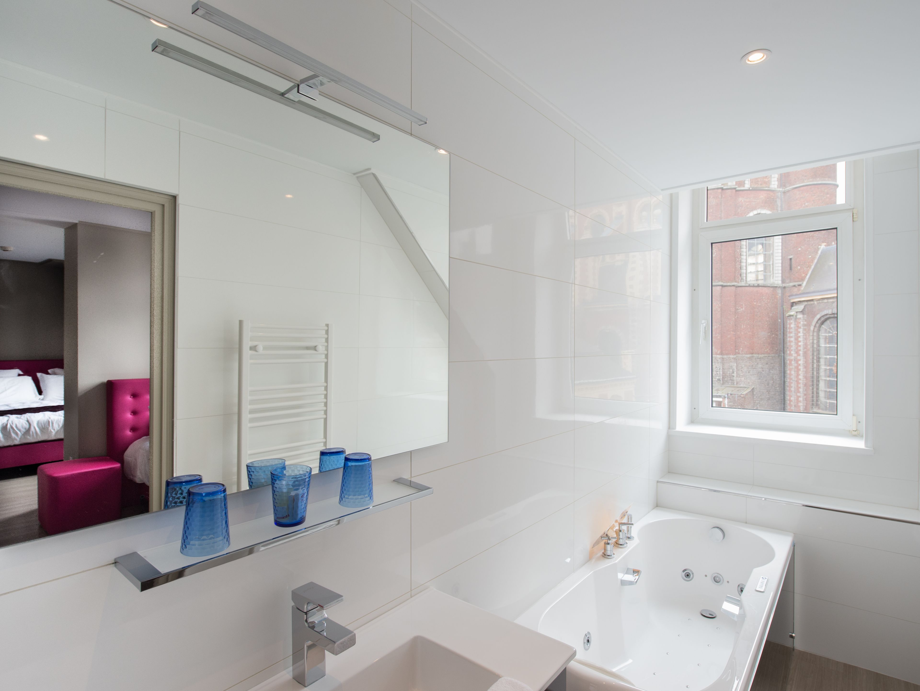 suite (parental) | bathroom | rainfall showerhead, free toiletries, hair dryer, bathrobes