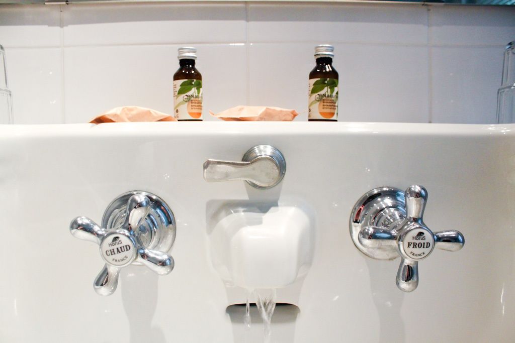 free toiletries, hair dryer, towels