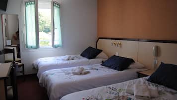 Individually decorated, individually furnished, desk, blackout curtains