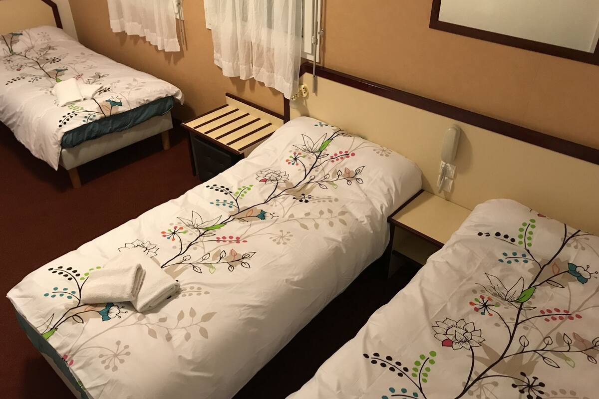 Triple Room | Individually decorated, individually furnished, desk, blackout curtains