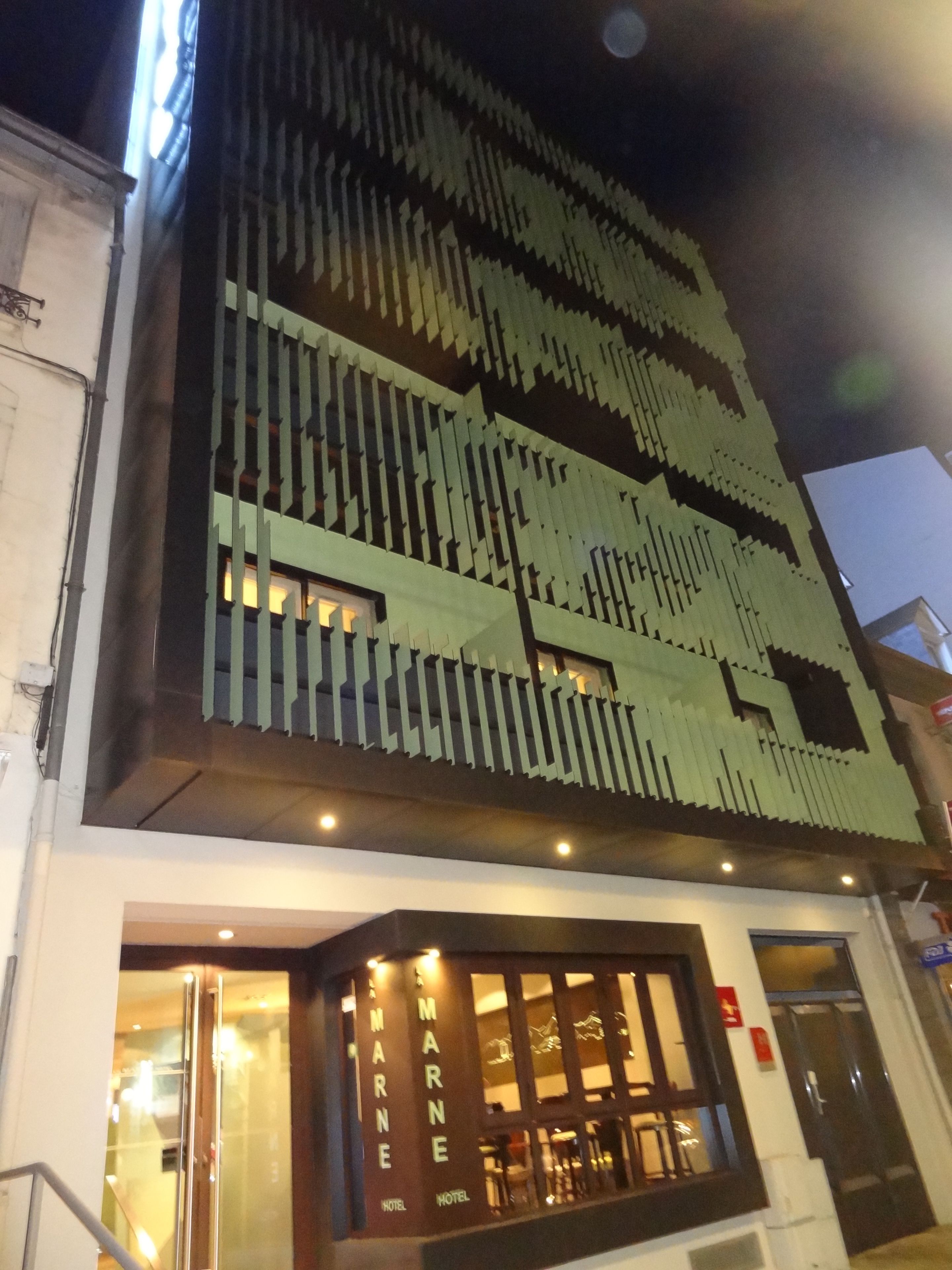 front of property – evening/night